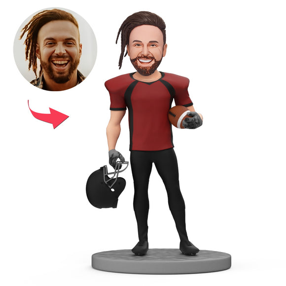 Custom American Football Player Bobblehead Players Finished The Game