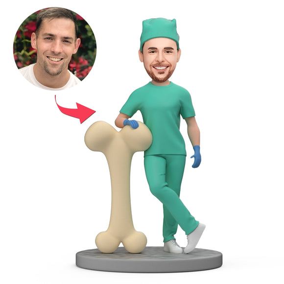 Custom Orthopedist Bobbleheads With Engraved Text