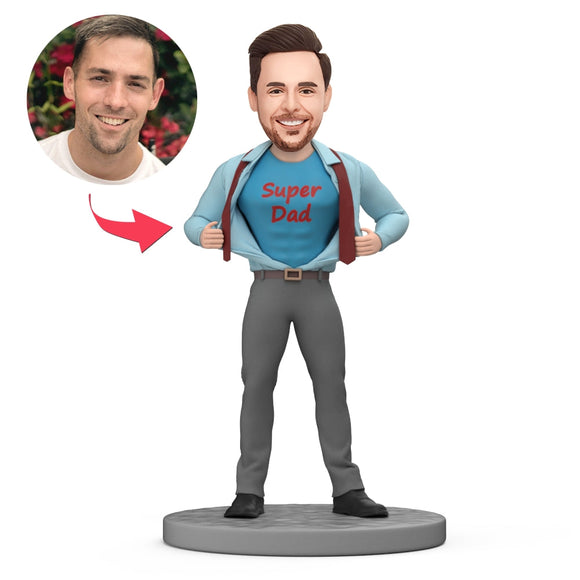 Custom Bobbleheads Super Dad Bobbleheads Gifts For Men