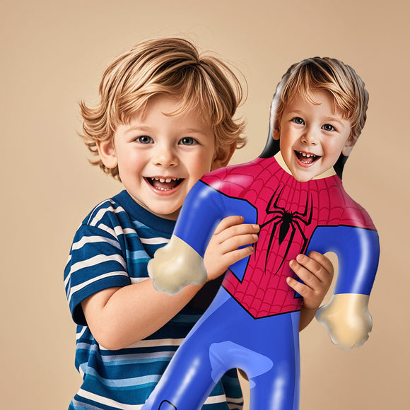 Personalized Superhero Blow Up Dolls Inflatable Minime Balloon Gifts for Him/Kids - 