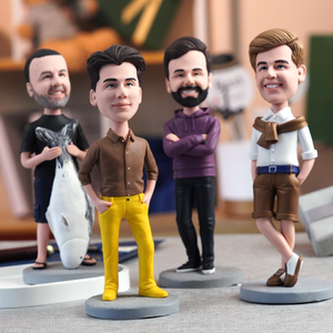 1 Person Fully Customizable  Bobblehead Gift For Men/Women Bobblehead With Text