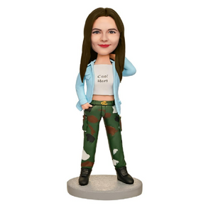 Cool Mom Custom Bobblehead with Engraved Text