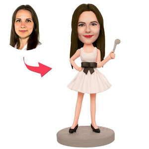 Sexy Housewife Custom Bobblehead With Engraved Text