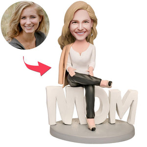 Mother's Day Gift Domineering Mother Custom Bobblehead with Engraved Text