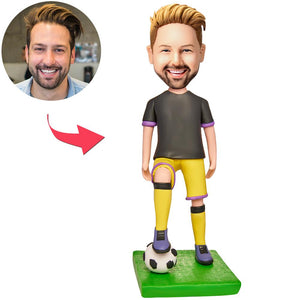 Soccer Sports Custom Bobblehead Engraved with Text