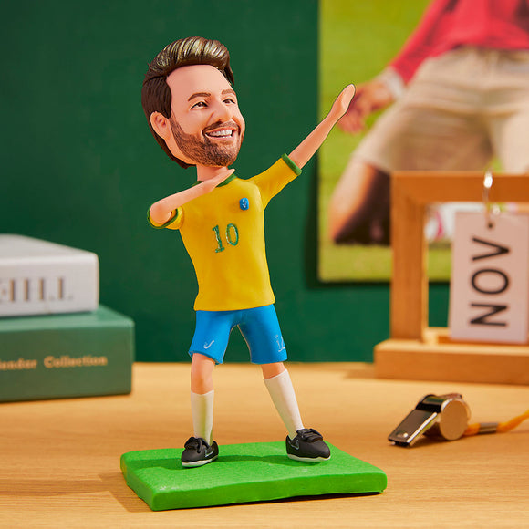 World Cup Brazil Custom Bobblehead with Engraved Text