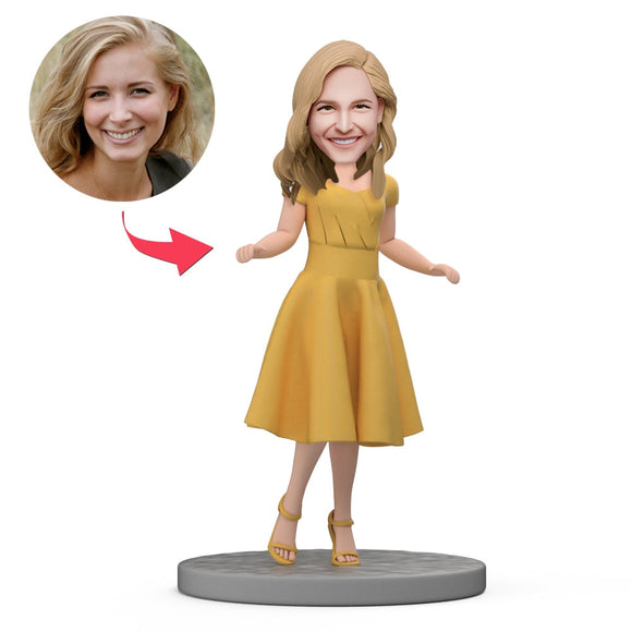 Mother's Day Gift Custom Bobblehead - Customize Personalized  Bobblehead Gifts for Young Mom - 
