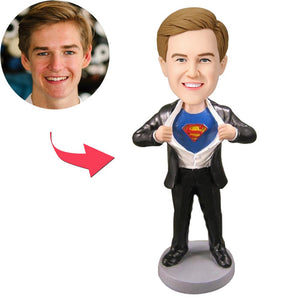 Superman Strip -  Custom Bobblehead With Engraved Text