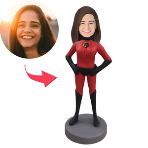 Incredibles Woman Popular Custom Bobblehead With Engraved Text
