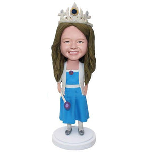 Little Princess Custom Bobblehead With Engraved Text