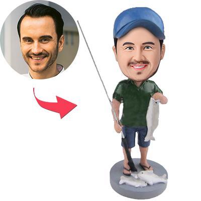 Ace Fishing Wild Catch Custom Bobblehead With Engraved Text