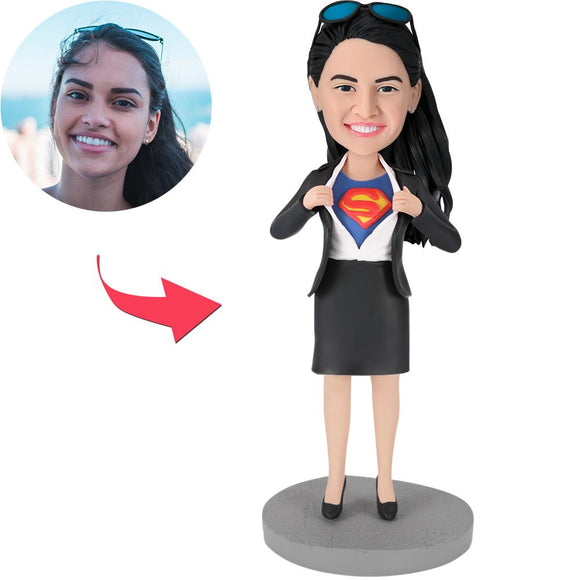 Office Superwoman - A Custom Bobblehead