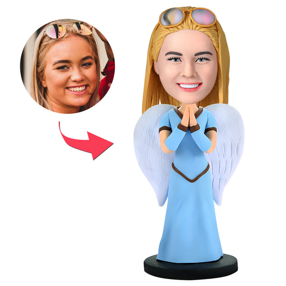 Angel Custom Bobblehead With Engraved Text
