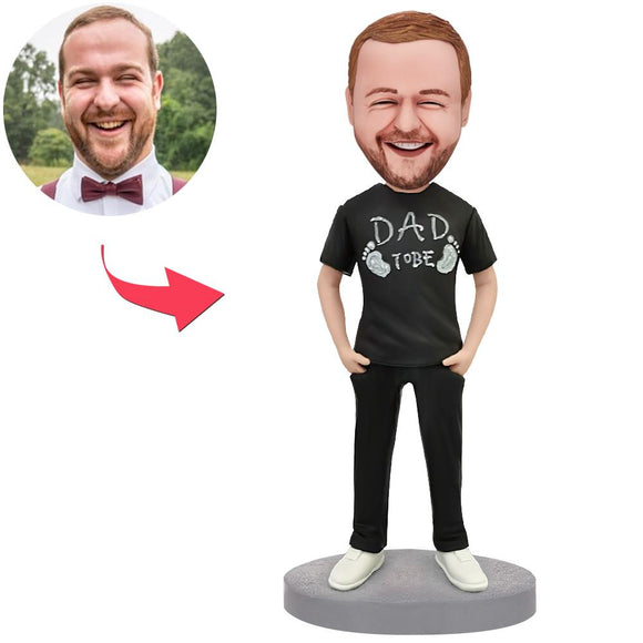 To Be Dad Custom Bobbleheads With Engraved Text