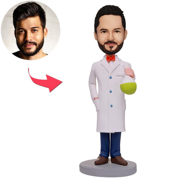 Laboratory Scientist Custom Bobbleheads With Engraved Text