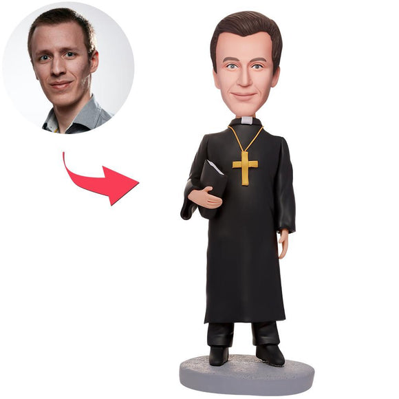 Priest Custom Bobbleheads With Engraved Text