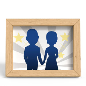 Upper Body Customizable 2 Person Custom Clay Figure Frame Gifts