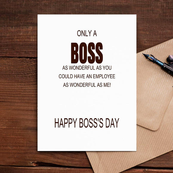 Boss's Day Card Gifts for World's Best Boss
