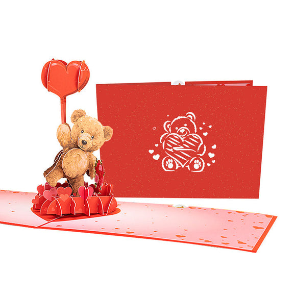 Love Bear From Heaven Pop up Card for Valentine's Day